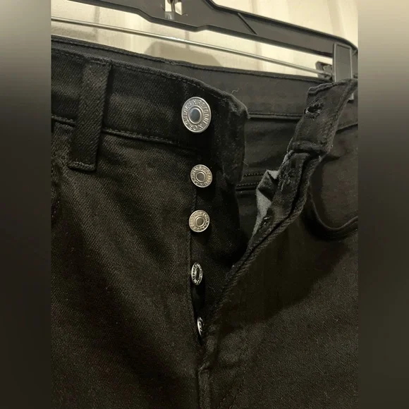 Re/done Original Buttonfly Black Jeans - Picture 2 of 5